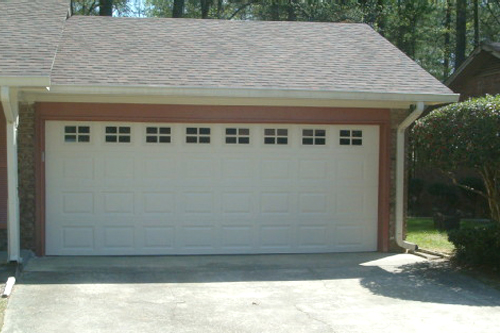 Raised panel garage door installation