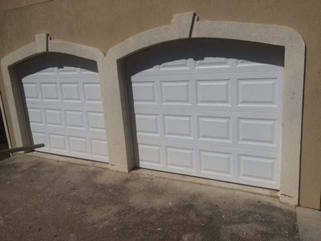 Raised panel garage door installation