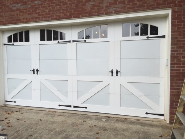 Custom carriage house overlay door