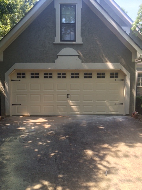 Raised panel garage door installation