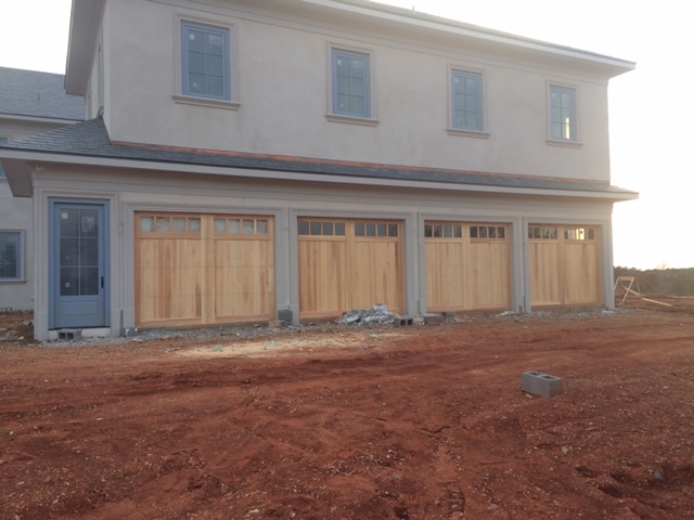 Wood garage door project