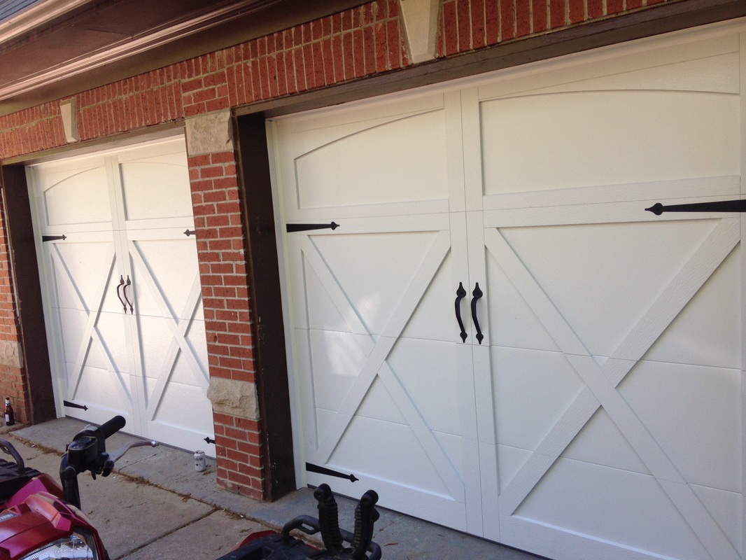 Custom carriage house overlay door