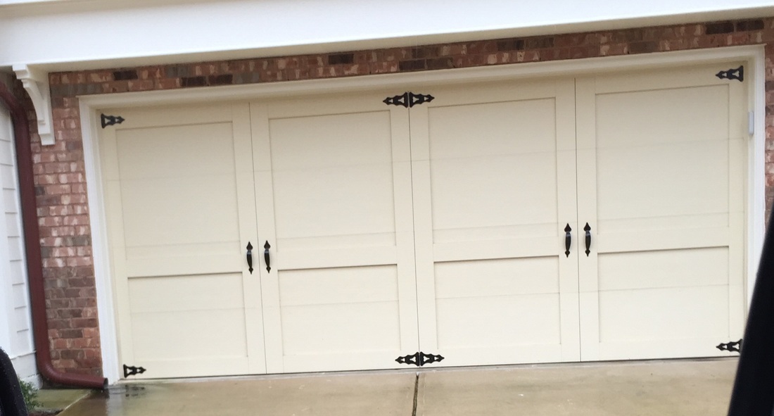 Custom carriage house overlay door