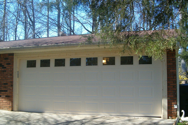 Raised panel garage door installation