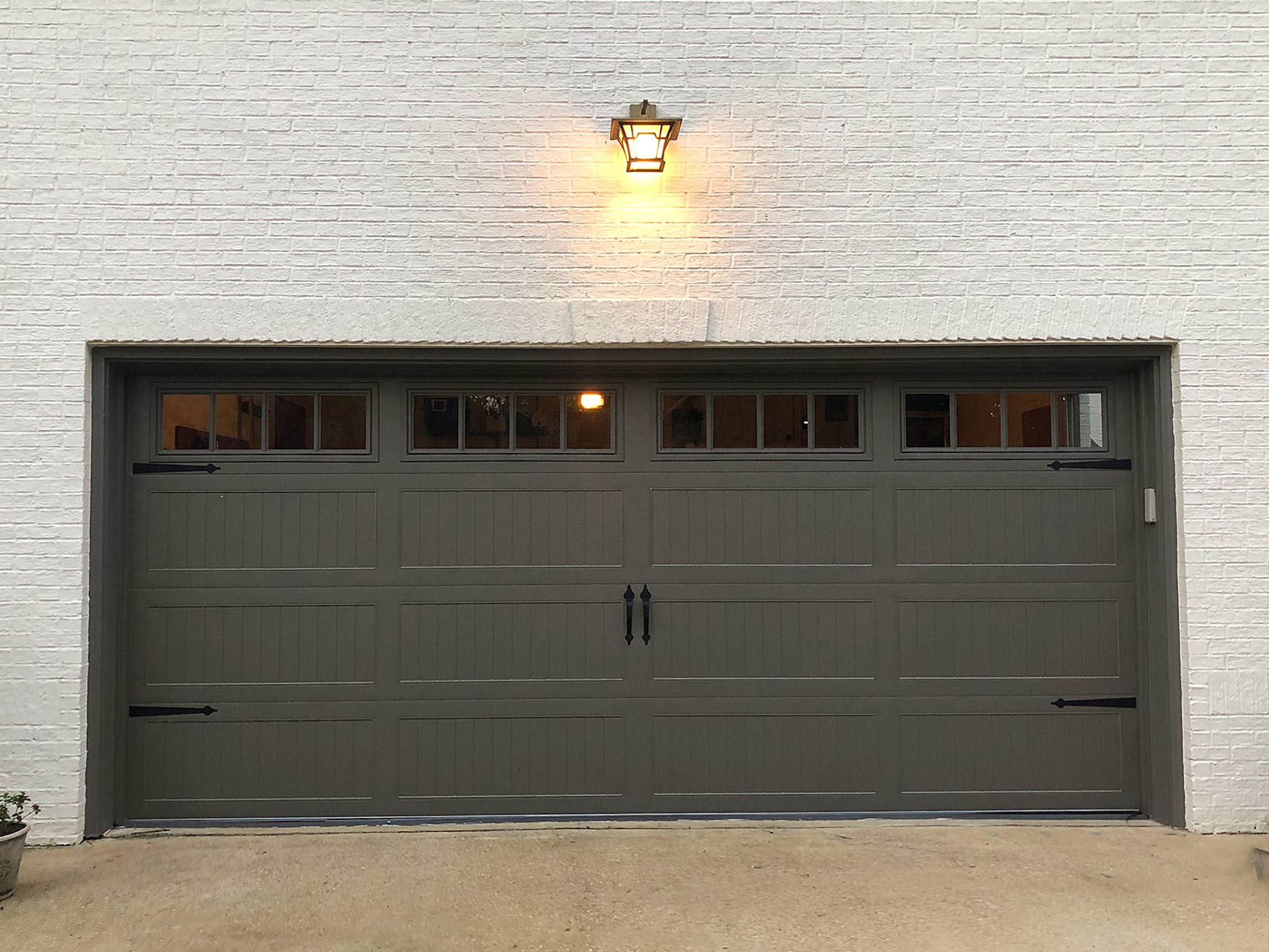 Stamp steel carriage house door