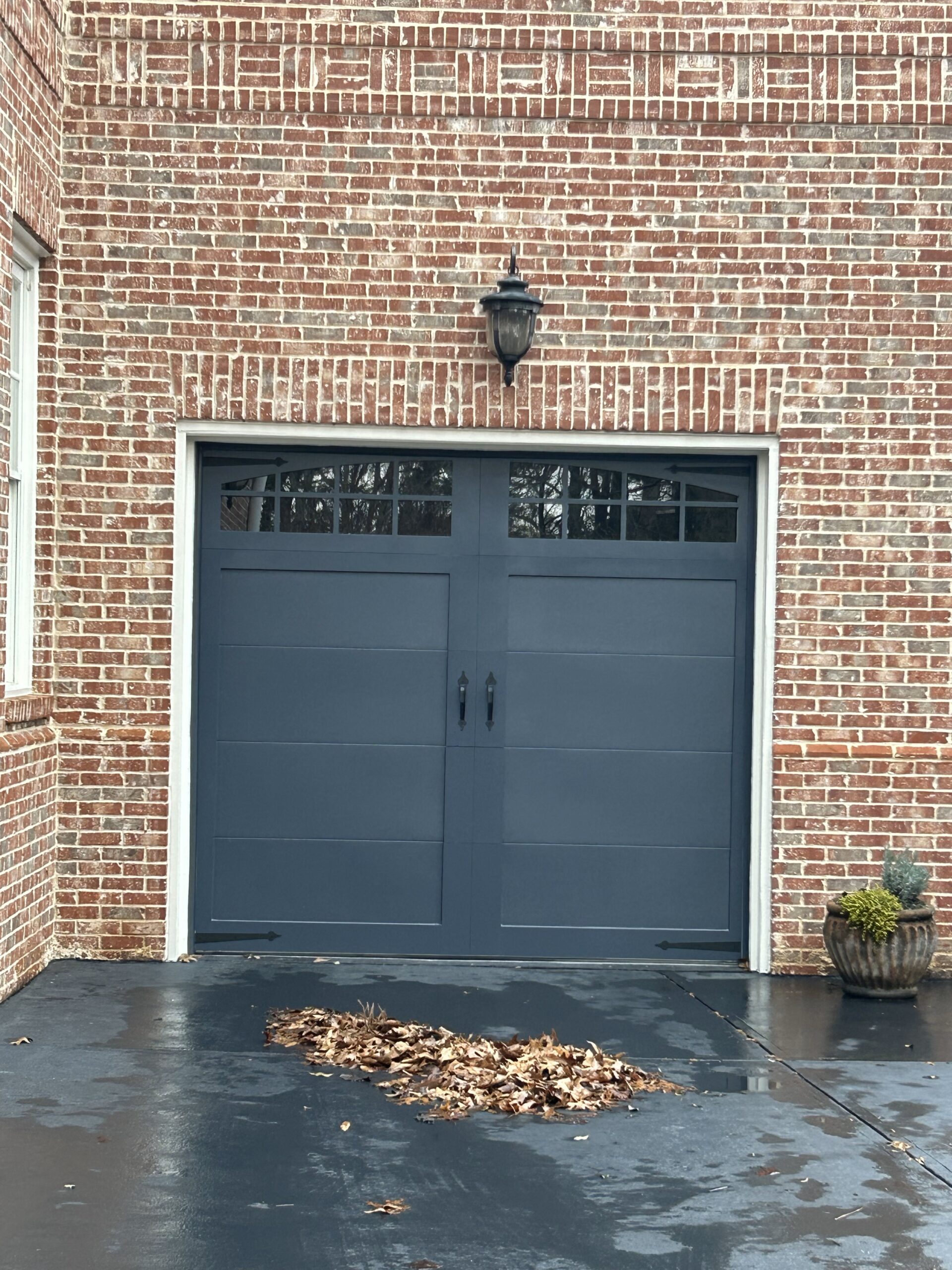 Custom carriage house overlay installation