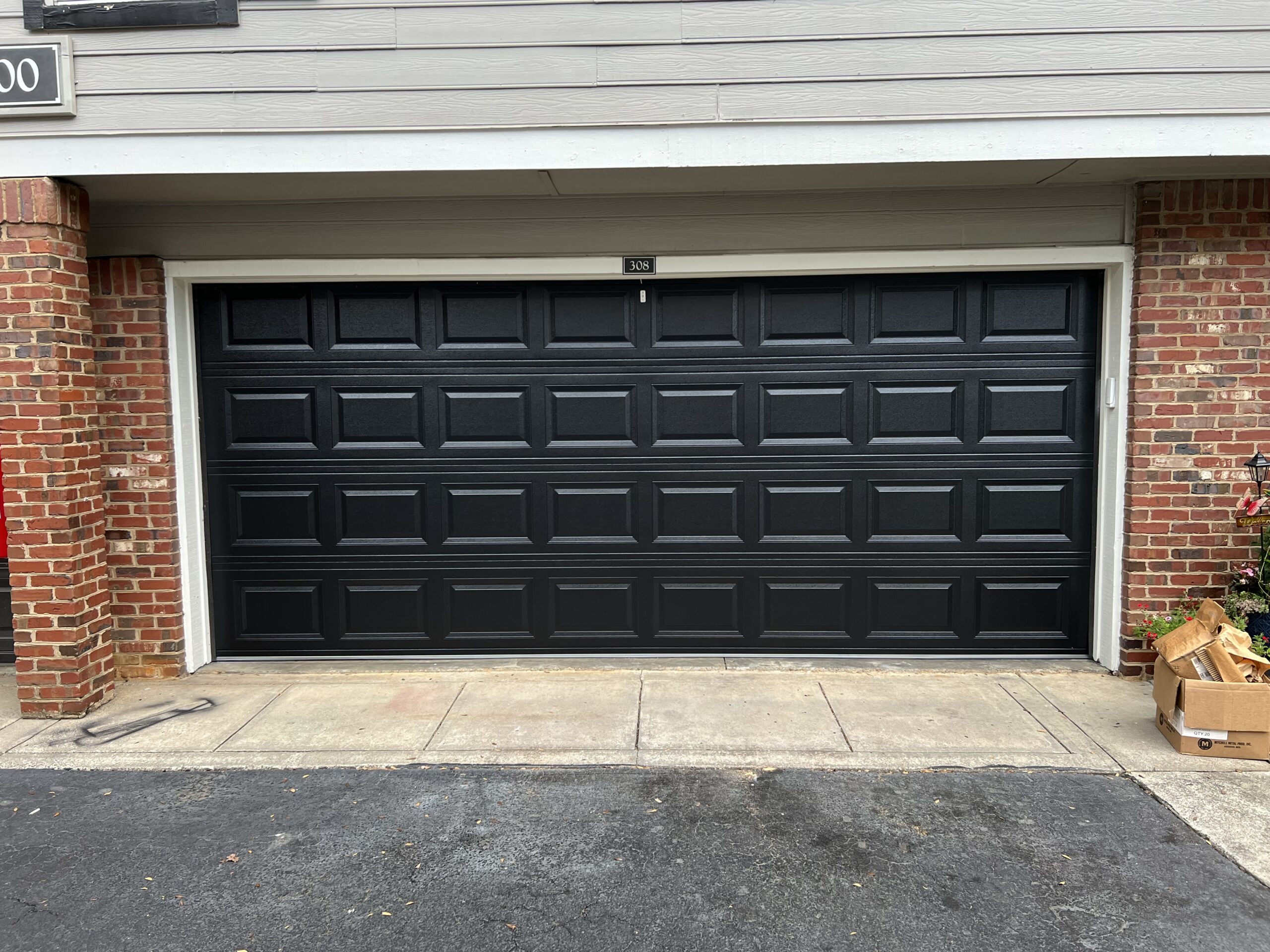 Raised panel garage door