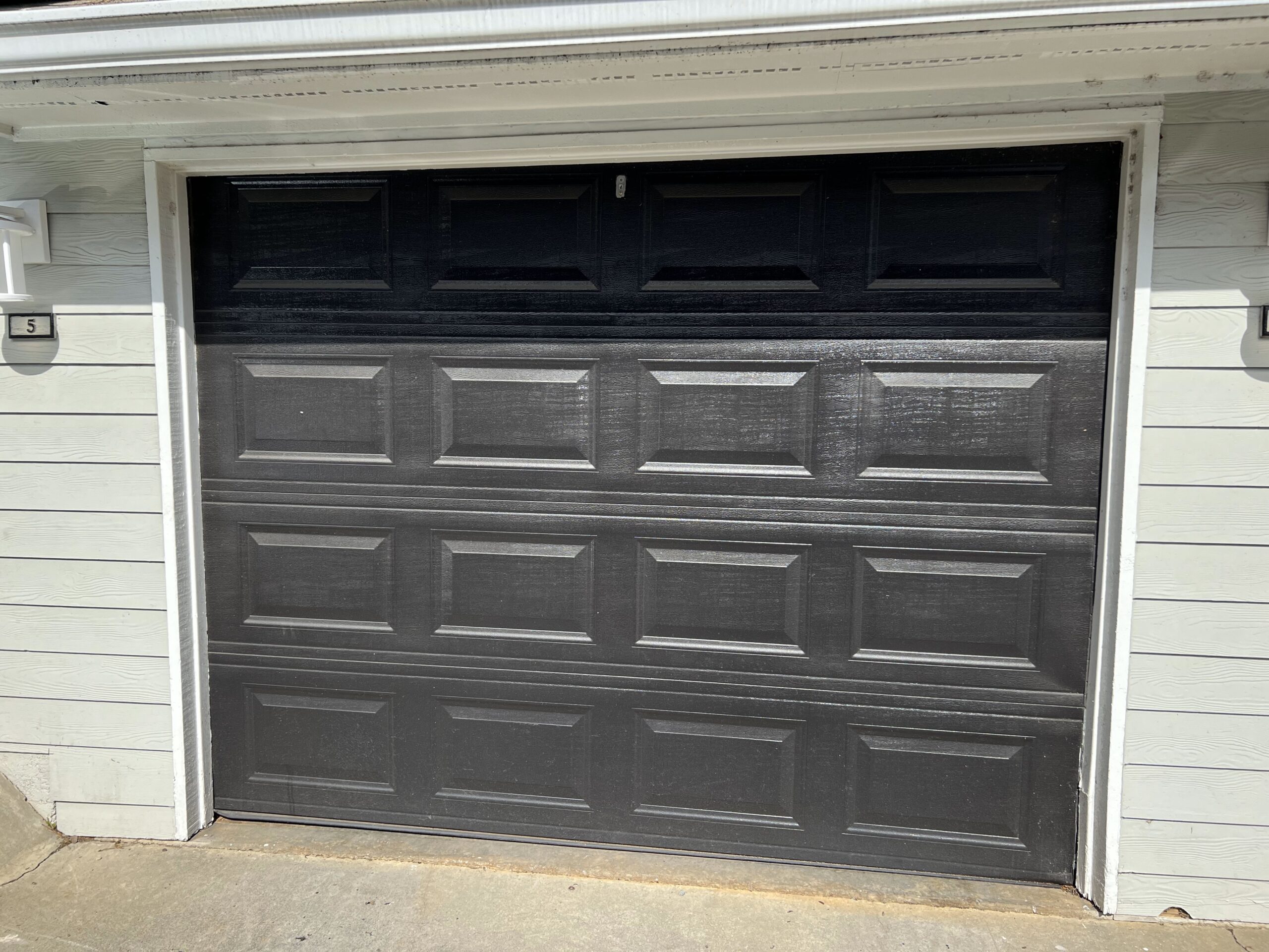 Raised panel garage door