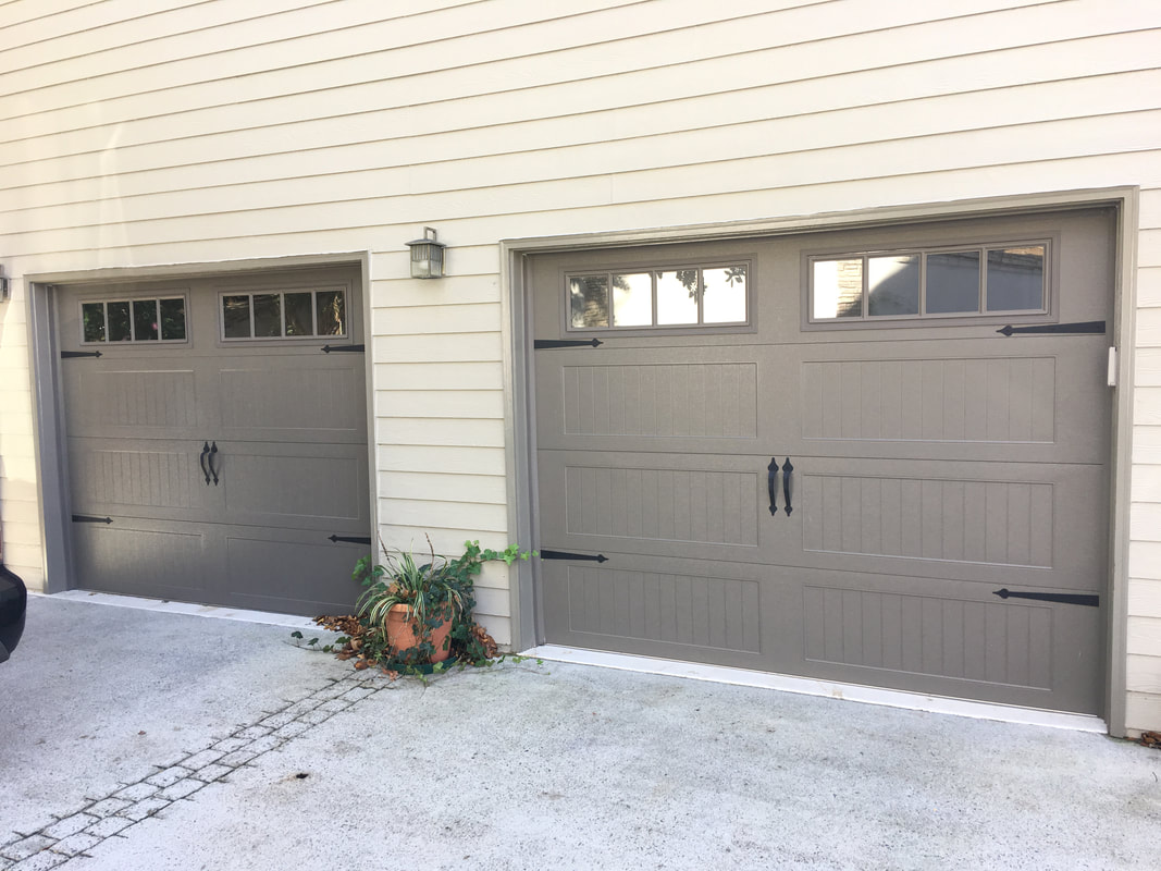 Bronze stamp steel carriage house door