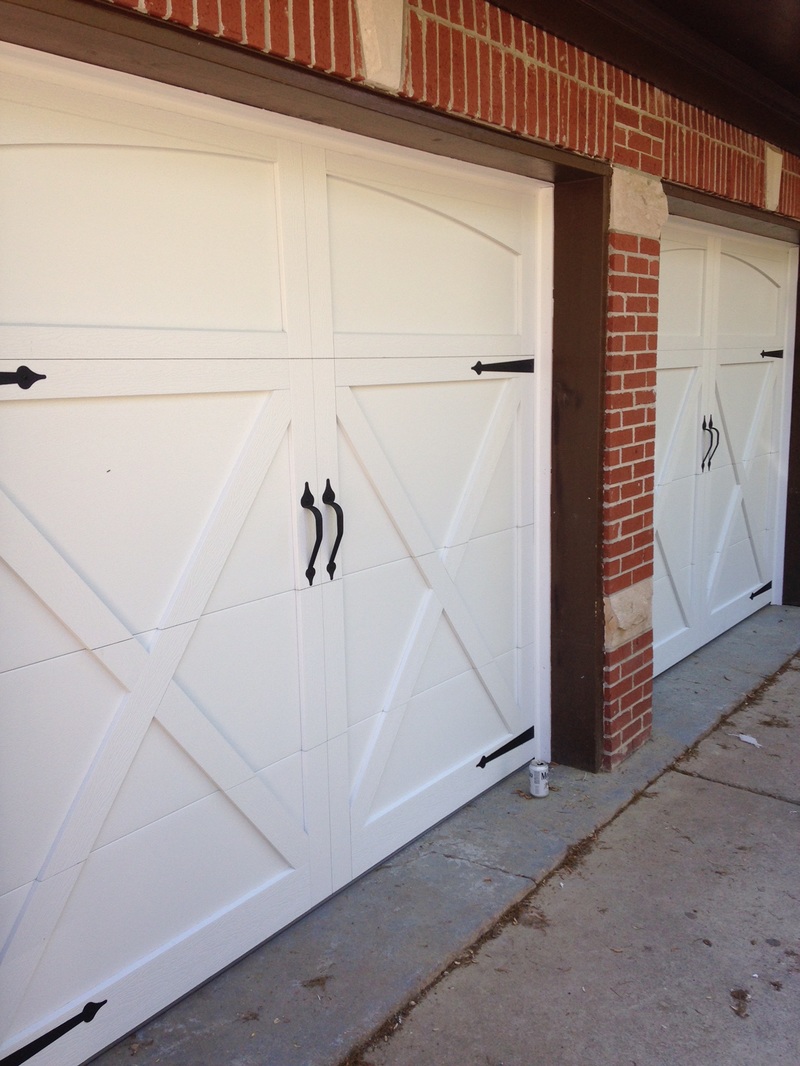 Custom carriage house overlay door