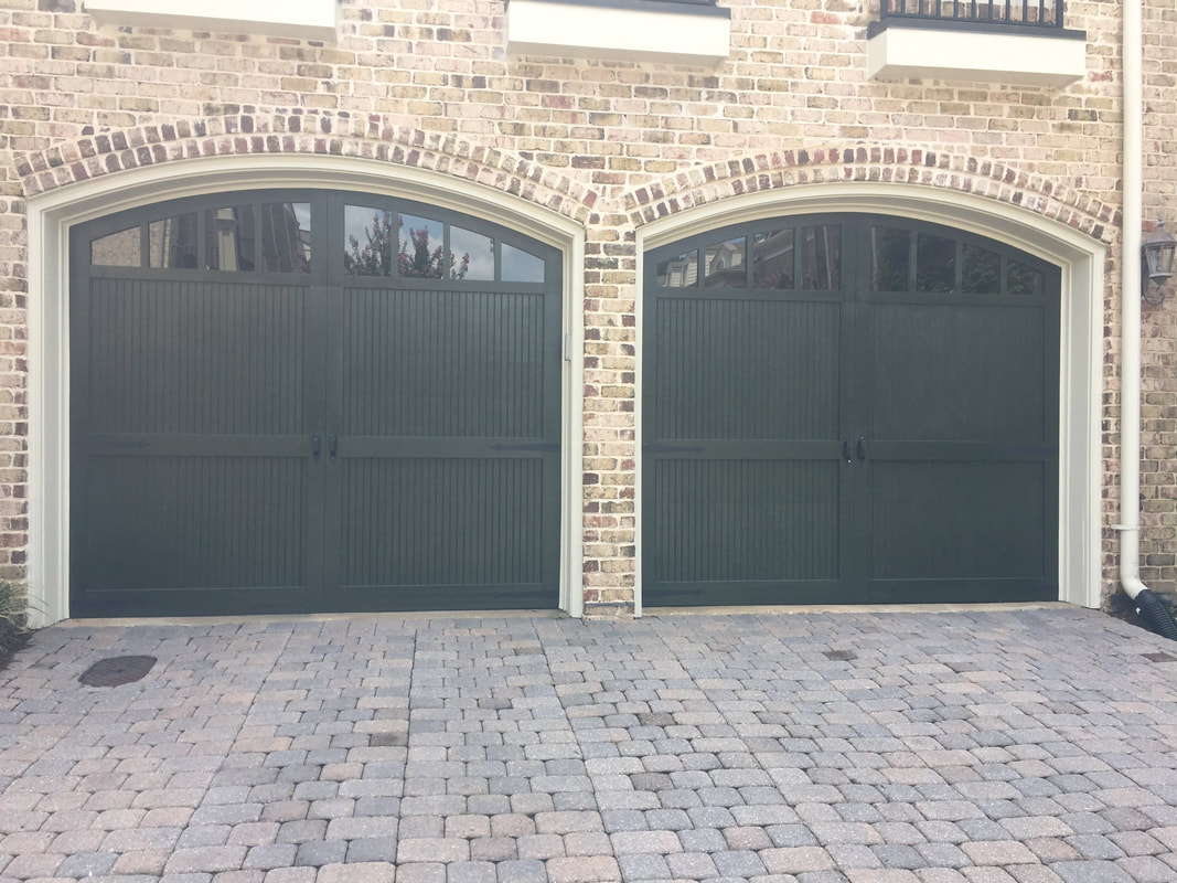 Wood garage door project
