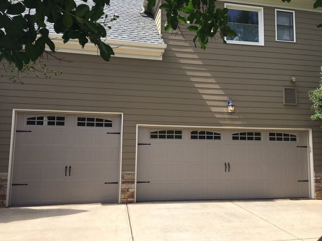 Stamp steel carriage house installation