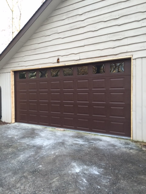 Raised panel garage door installation