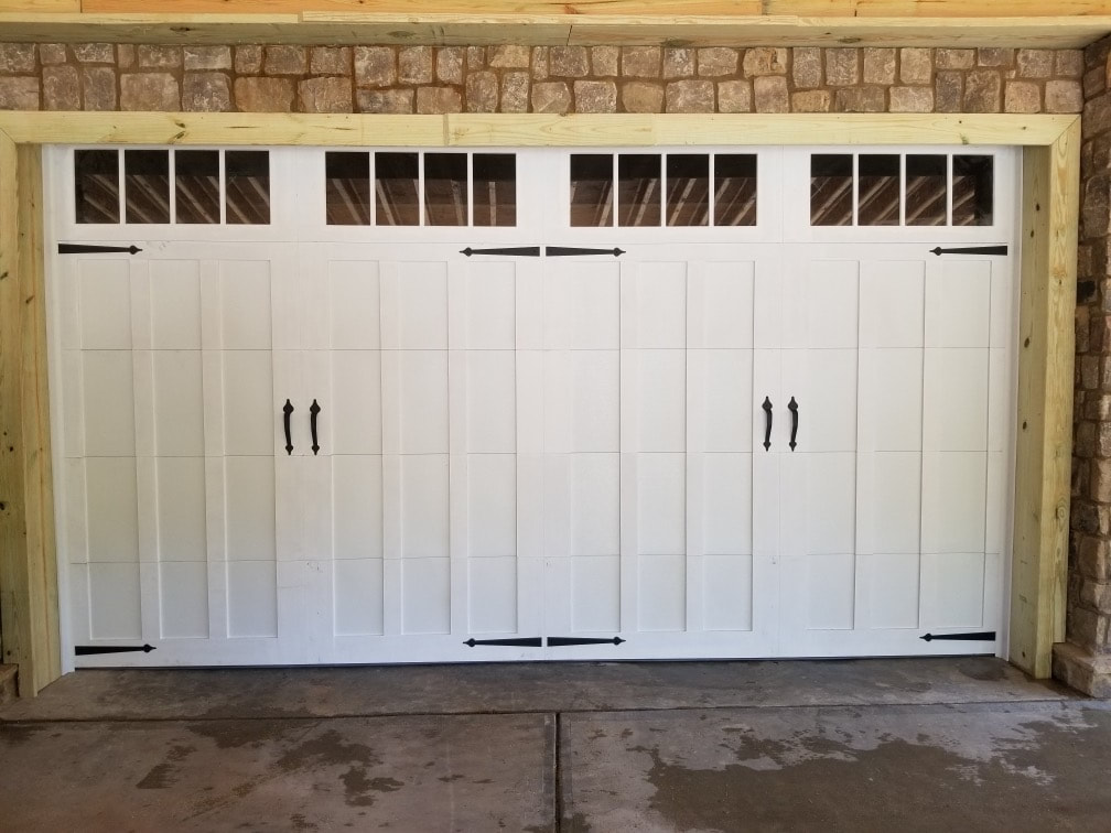 Custom carriage house overlay door
