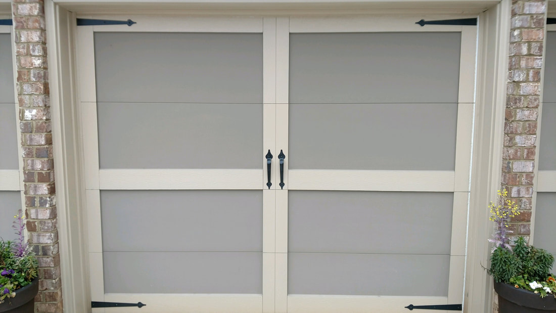 Custom carriage house overlay door