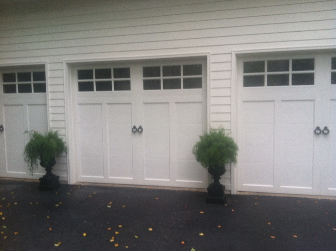 Custom carriage house overlay installation