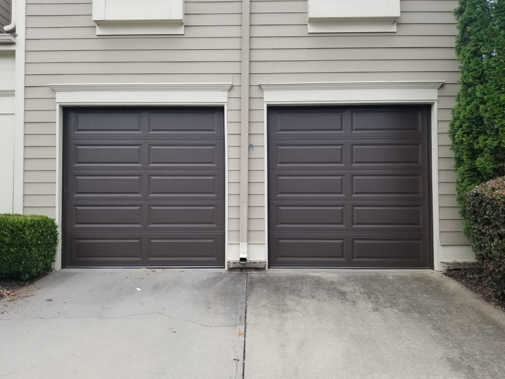 Raised panel garage door installation